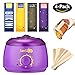 Yeelen Hair Removal Kit Hot Wax Warmer Waxing Kit Wax Melts with 4 Flavors Hard Wax Beans（14.1oz ） and 10 Wax Applicator Sticks for Painless Wax of Legs, Face, Body, Bikini Area