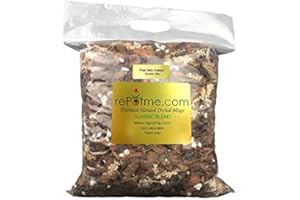 rePotme Orchid Potting Mix, Phalaenopsis Dark Classic Orchid Mix (Junior Bag) - Hand Blended in The USA