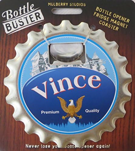 Mulberry Studio Bottle Opener Fridge Magnet Coaster All in One - Vince