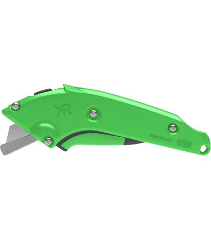 CB100 Box Cutter - Concealed Blade Safety Cutter With Flowthrough Technology | Ergonomic Ambidextrous Utility Knife