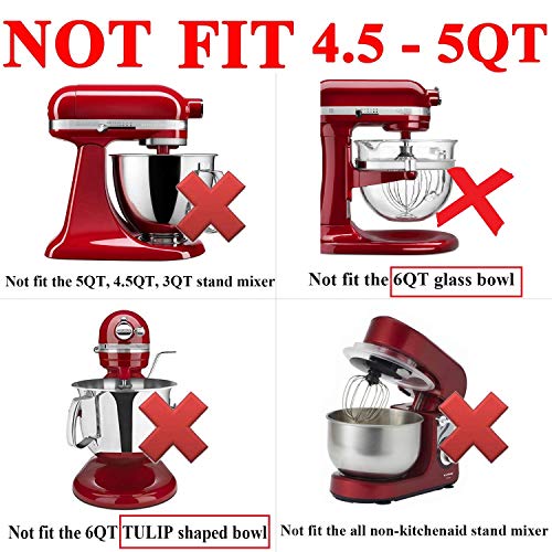 Flex Edge Beater for KitchenAid BowlLift Stand Mixer 6 quartMetal