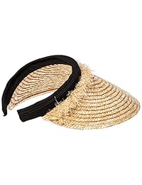 Under Zero Summer Stretch Straw Visor Sombrero de sol marrón