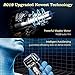 MOOSOO Electric Razor for Men Electric Shaver with Upgraded Autosensing Motor/Pop-Up Beard Trimmer / 800mAh Rechargable / 60min-runtime Wet Dry Black (G3 Model - 2019 Upgraded Version)
