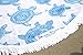 Round Baby Beach Towel | 100% Cotton | Soft Plush Material w/ Fringe Tassels | Turtle Design for Children, 3' Diameter