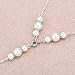 Zoestar Pearl Back Necklaces Wedding Pendant Necklace for Women