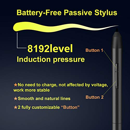 Digital Drawing Tablet Pad, Acepen AP1060 10x6.25in USB Graphics Tablets with Battery-Free Passive Stylus for Artists & Animation & Illustrator & Painting