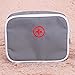 Whitelotous Portable Small Medical Bag Travel Organizer (Gray)