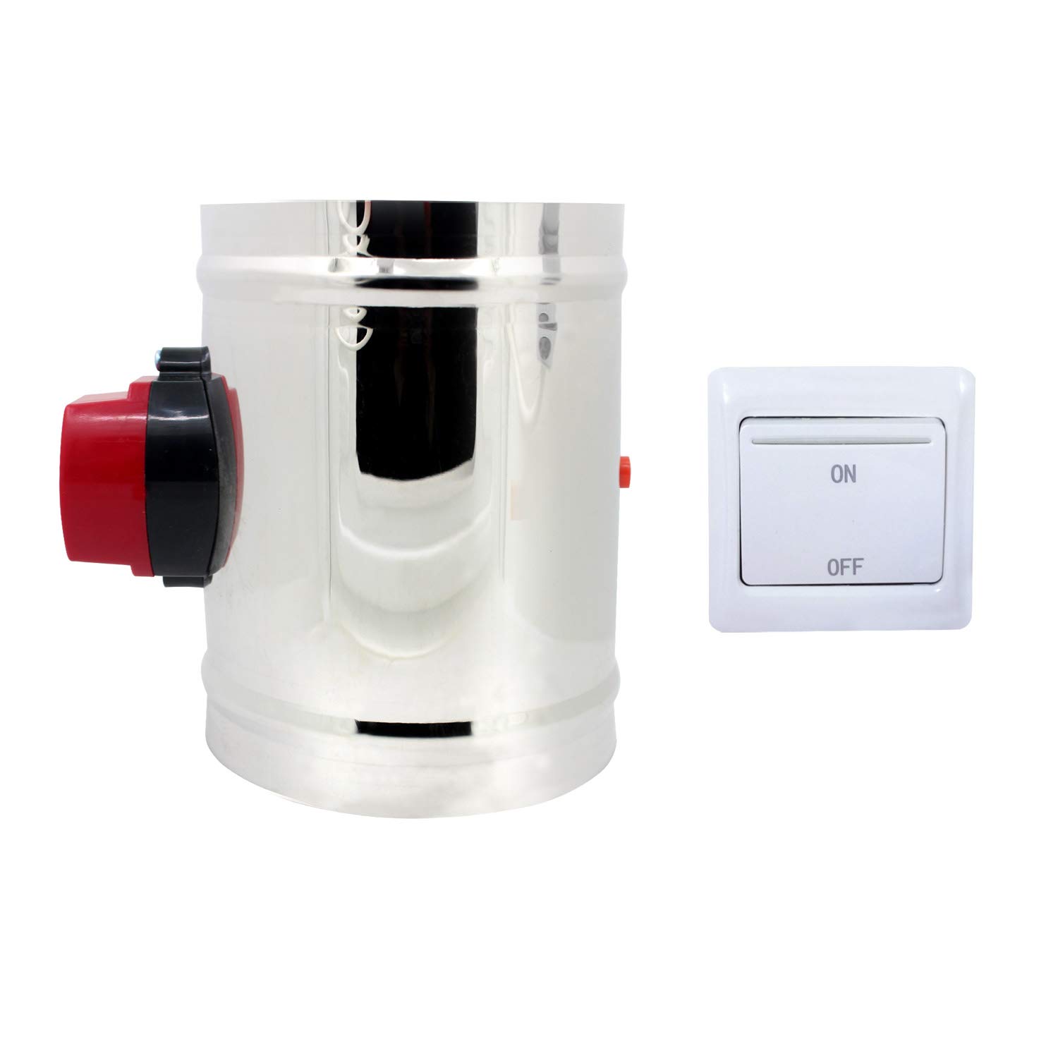 Motorised Damper dc12v motorised air Duct Valve for Ventilation ducting Electric air Damper Valve (Outer Diameter 80mm)