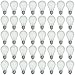 48 Pack of 60 Watt Long Life Incandescent Light Bulb, 130 Volts, Warm White, 3200K, Frost Finish, Medium Base, Rough Service - Vibration Resistant