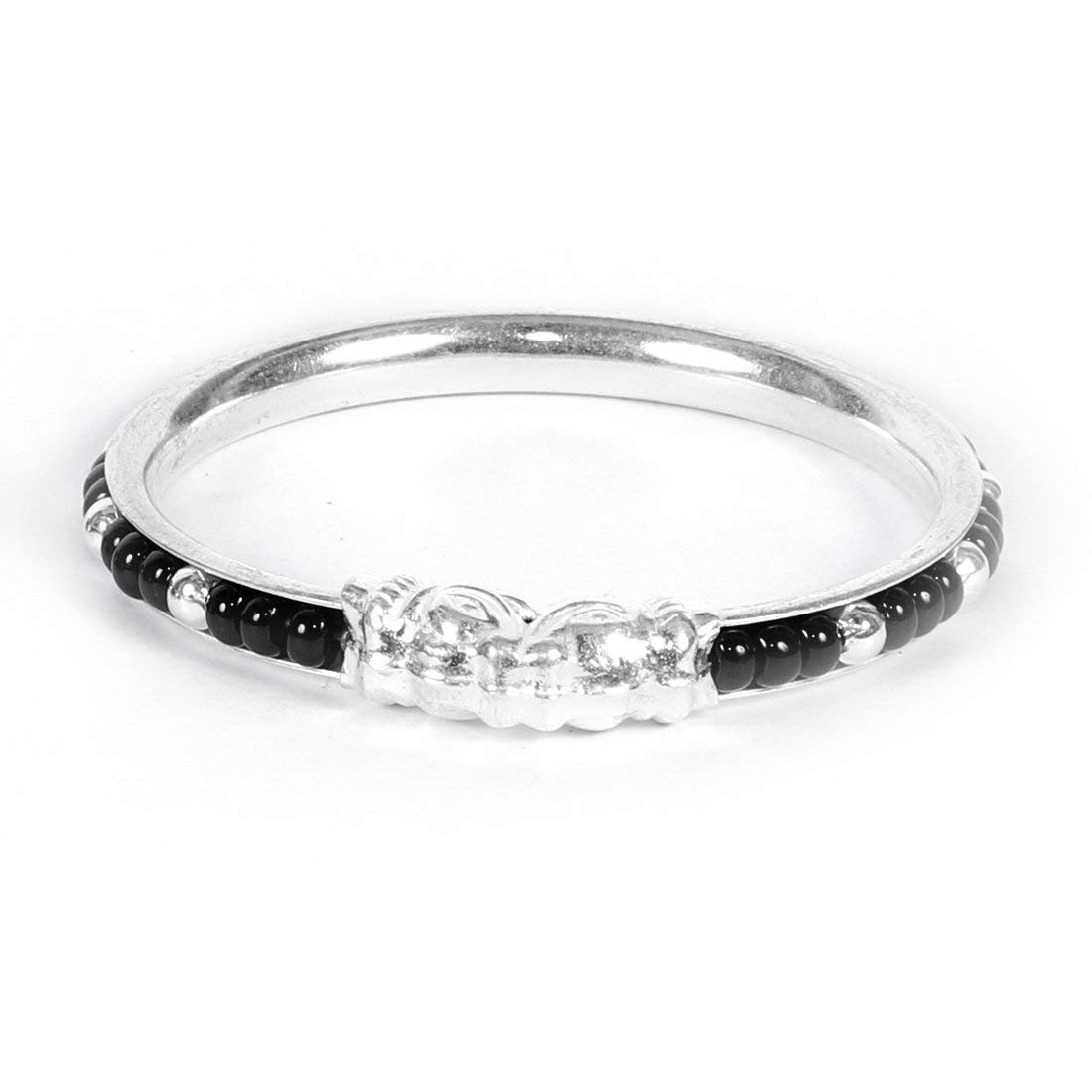 silver black beads bangles for baby