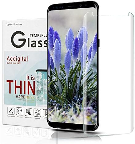 Galaxy S8 plus Screen Protector,Addgital S8 plus Glass Screen Protector,[HD Clear Film] [Anti-Bubble] [3D Touch] Tempered Glass Screen Protector for Samsung Galaxy S8 plus
