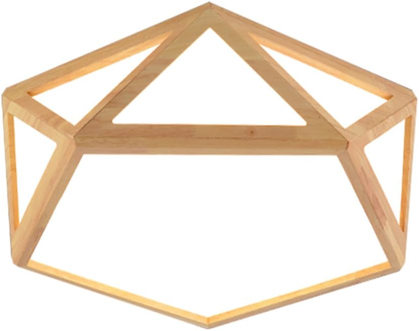 KAIRRY Ceiling Light Japanese-style Wood LED Ceiling Lamp Living Room Bedroom Lamp (Color : White Light, Size : 48CM)