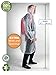 Portable Rain Poncho, Unisex Rain Jacket Hood and Pockets - Blue