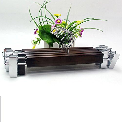 non-slip Pant wooden pants rack Versatile band clamp wood coat hanger-B