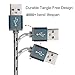 ZYD (TM) 3 Pack Certified Nylon Braided 8 Pin Lightning to USB Cable (6 Feet / 2 Meters)