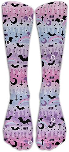 Carved Jack-o-lanterns Lit For Halloween Funny Cartoon Dount Knee Socks Women Sports Novelty Cosplay Knee Long Tube Compression Socks