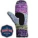 isotoner womens Chunky Cable Knit Sherpasoft Winter Mittens, Black Laser, One Size US