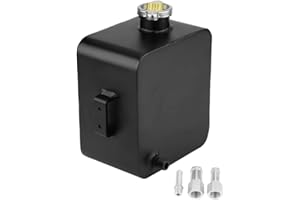Keenso Universal 2.5L Aluminum Radiator Coolant Expansion Overflow Recovery Reservoir Water Tank Bottle W/ Replacement