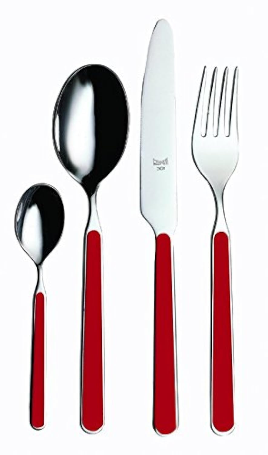 MEPRA 24-Piece Cutlery Set Fantasia Red Inox 18/10