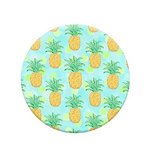 Expanding Multi Function Pop Socket. Smartphone and Tablet Holder, Stand, Grip - Pineapples