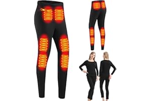 GHKWXUE Heated Thermals Underwear Set for Men Women USB 42 Zone Intelligent Heated Winter ski Thermal Bottoms Tops & S-4XL