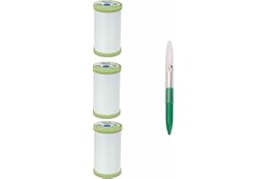 Coats & Clark Dual Duty Plus Hand Quilting Cotton Thread 325 Yds (3-Pack) White Bundle with 1 Seam Ripper S960-0100-3P