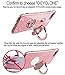 OCYCLONE Cute Glitter Case with Ring Compatible with iPhone 8 Plus 7 Plus for Women Girl