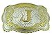 Initial Letter J Rodeo Cowboy, Western Style Belt Buckle