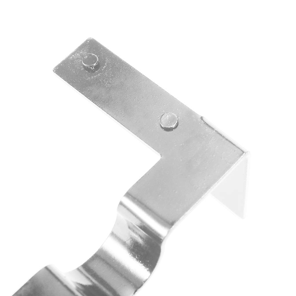 Lpl Double Rod Brackets Curtain Rod Wall Bracket Curtain Holders Tap Right Into Window Frame No Screws No Drills (Silver)