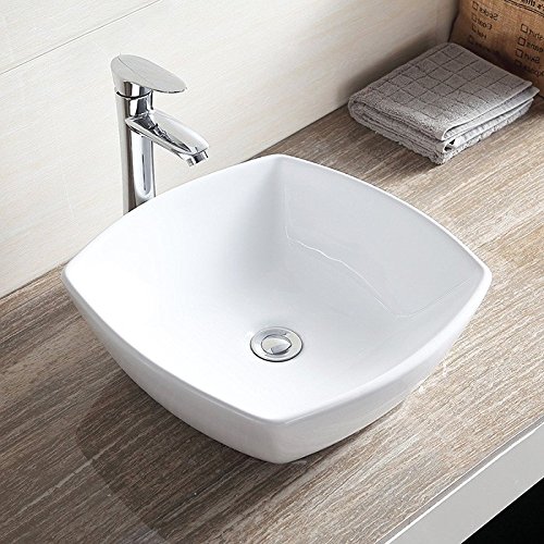 Cuba de Apoio Banheiro Lavabo Sobrepor de Porcelana Cerâmica Louça C265 - Premierdecor