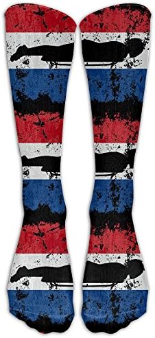 Skeleton Dutch Flag Men Women Crew Socks Comfort Long Socks Unisex