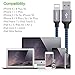 Lightning Cable, YUNSONG 3PACK (6FT) Nylon Braided Charging Cable Cord Lightning to USB Cable Charger Compatible with iPhone 8 8 Plus X 7 7Plus 6s 6sPlus 6 6Plus 5 5s 5c SE iPad iPod & More (Blue)