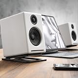 Audioengine DS1M Tilted Steel Desktop Speaker Stands Small PC Gaming Black Pair view 4