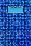 Composition: Wide Ruled Writing Notebook For Boys and Girls, Blue Pixelgame Pattern Blank Lined Note by Ninety-Four Press