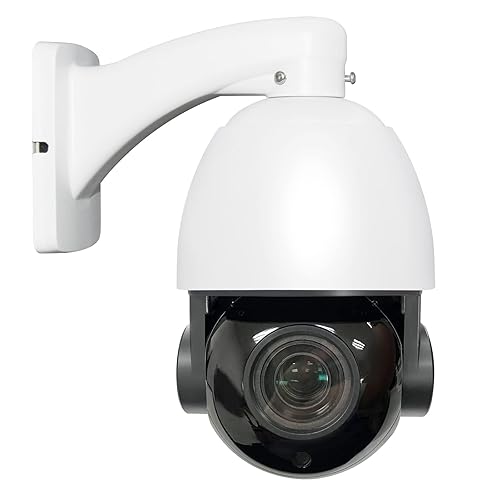 4k 8MP Outdoor POE IP PTZ Camera, 30X Zoom, 330ft IR nightvision