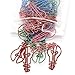 Coolrunner 100pcs Bone Shape Multicolor Metal Paper Clips (Lamp-Shaped 36 PCS)