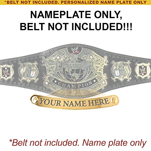 Personalized Nameplate for Adult WWE Undisputed Version 2 Championship Replica Belt