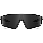 KAJILA Polarized Sunglasses Men For Driving/Recying/Fishing/Baskball, UV 400 Protection Lens 70mm(6802P)