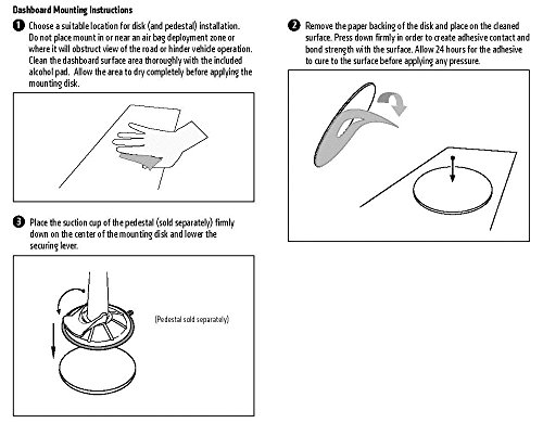ARKON APVHB20 90mm Extra Strength Adhesive Mounting Disk for Car Dashboards - //coolthings.us