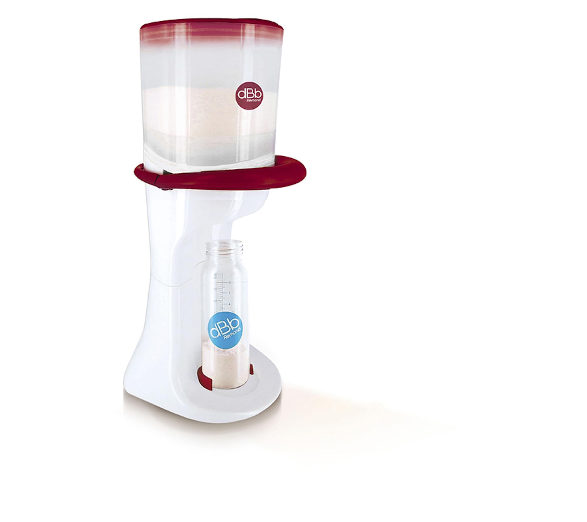 dBb Remond Dbb Dose Milk Powder Dispenser, White/Marsala