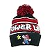 Super Mario Boys Beanie Hat and Gloves Set (One Size, Black)