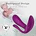 G-Spot Wearable Vibrator Butterfly Waterproof Vibrators Clitoris Masturbation Dildo Adult Sex Toys Invisible Wand USB Rechargeable Vagina Stimulator Massager for Women Couples (Purple)