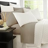 Zen Bamboo Luxury Bed Sheets - Eco-friendly, Hypoallergenic and Wrinkle Resistant Rayon Derived From Bamboo - 4-Piece - King - Taupe