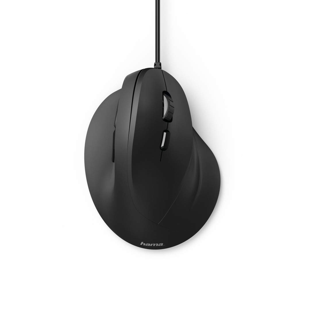 Hama 182698, Vertical Ergonomic Mouse Anti Strain, Black