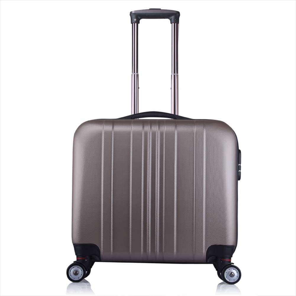 ZHENYANG Trolley Box Large Capacity Men and Women Tow Box Business Toning Bag (Color : Champagne, Size : 16 inches)