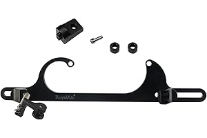 RoyalAir Throttle Cable Bracket 4150 4160 Series Throttle Brackets Billet Adjustable Aluminum Black (4150/4160)
