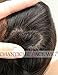 Chantiche Silk Top Lace Front Wig with Baby Hair, Yaki Straight Human Hair Wigs Glueless Brazilian Remy Wig for Black Women 16 Inches Natural Color