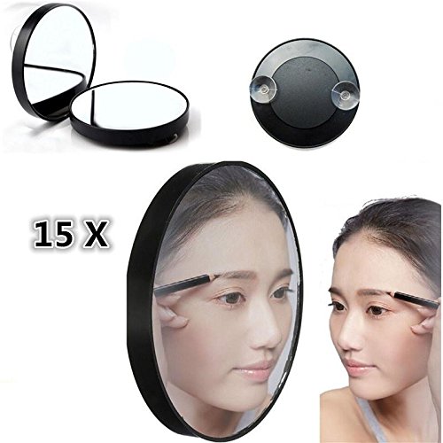 Msmask 15X Magnifying Mirror 3.5" Suction Cup Women Makeup Face Bathroom Home
