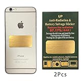 EMF Protection Sticker : EMF Shield fit All Mobile Phones, iPad iPod, MacBook| Negative Ion Generator| Anti Radiation Shield, EMF Blocker Neutralizer 2 Pack