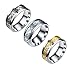 Tanyoyo 3 Pcs 8mm Celtic Dragon Rings for Men Women Stainless Steel Wedding Ring Set Size 6-14